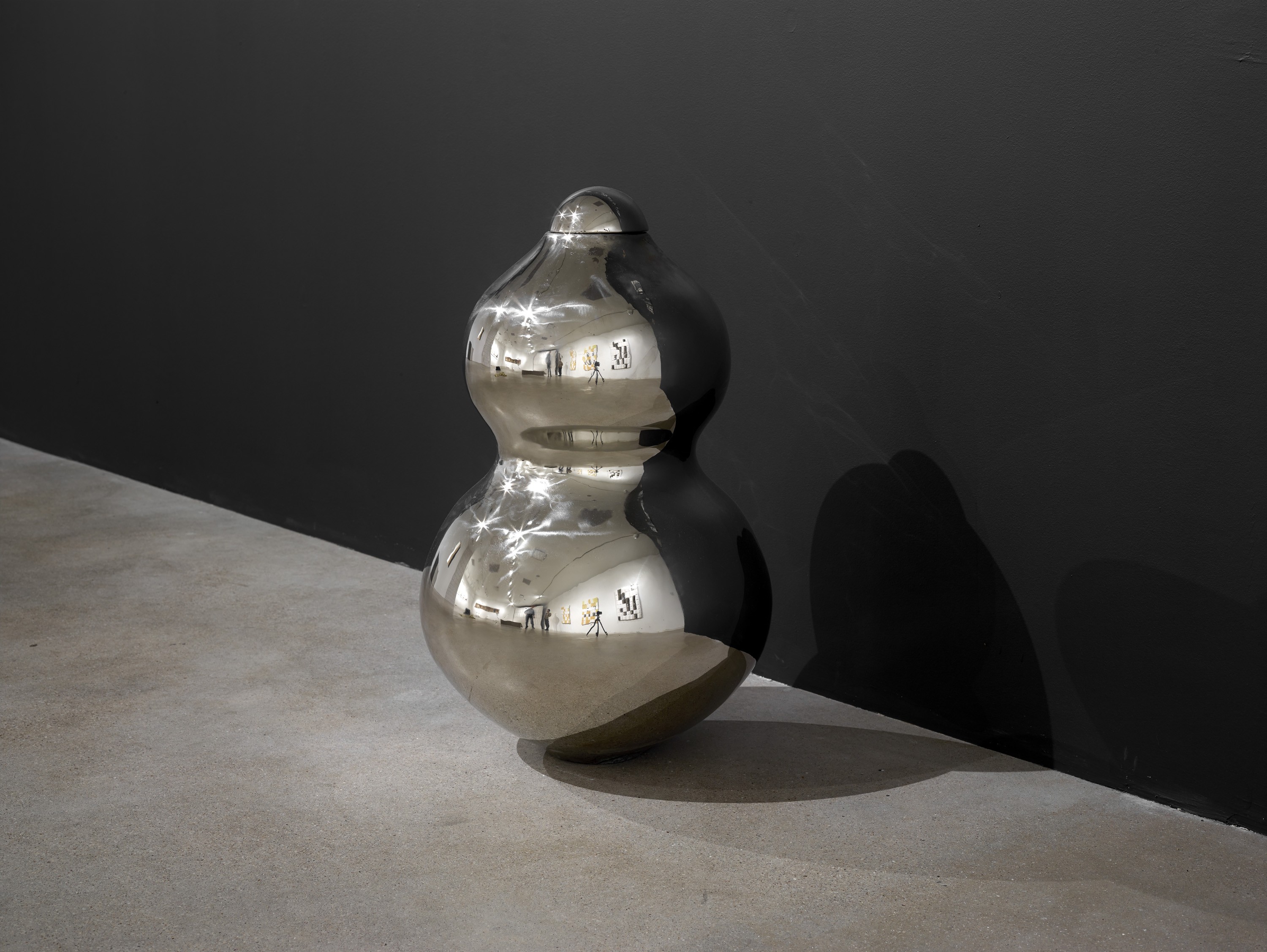 'Whirling Vase: mirror', 2013 Nickel plated plaster. Size: 24 x 16 in